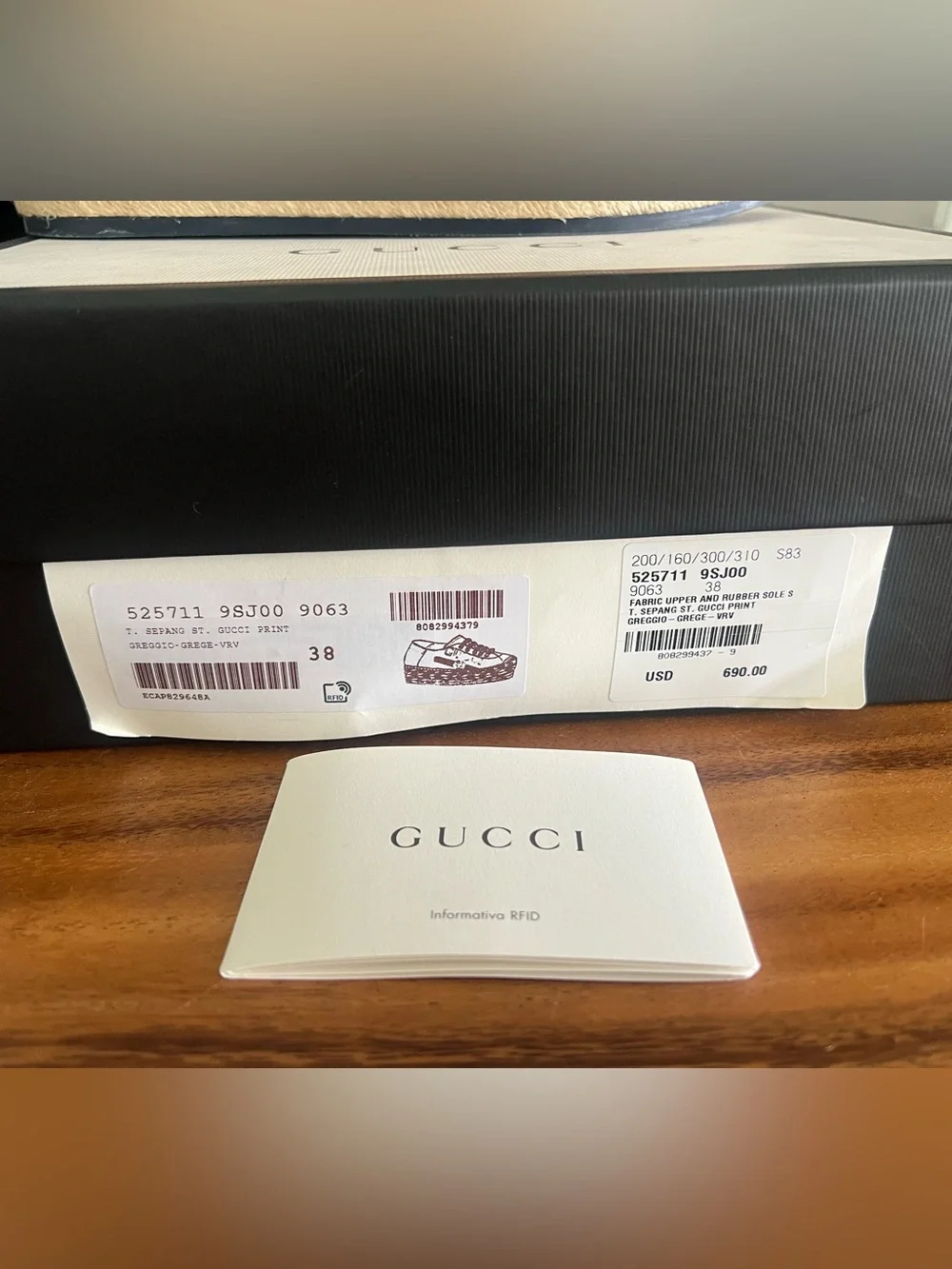 Gucci Cream Canvas Platform Espadrille Sneakers with Red & Green Stripe